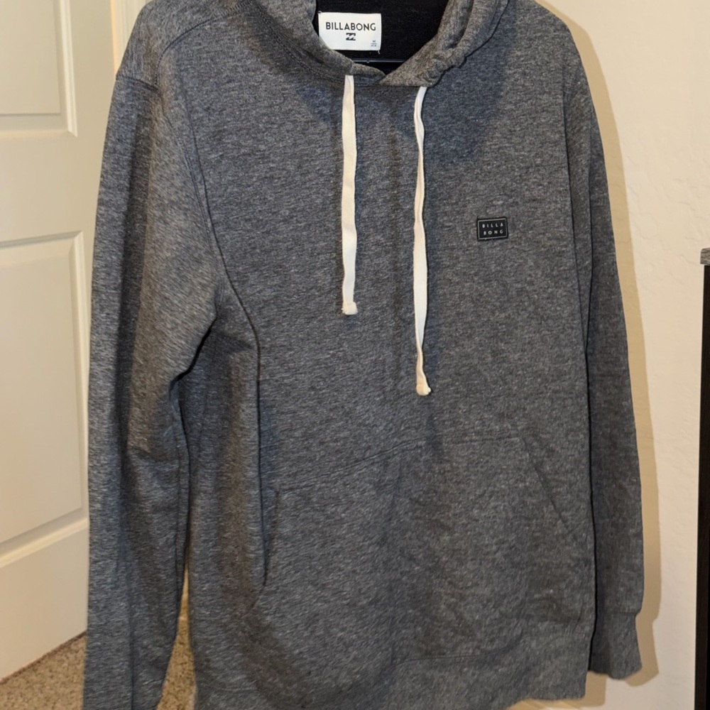 Billabong Charcoal Hoodie with White Accents